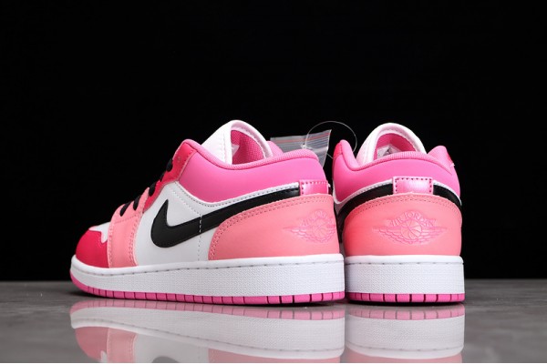 Nike Air Jordan 1 Low White Pinksicle 553560162 Basketball Shoes Women