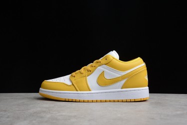 Nike Air Jordan 1 Low White Pollen 553560171 Basketball Shoes