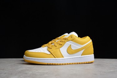 Nike Air Jordan 1 Low White Pollen 553560171 Basketball Shoes