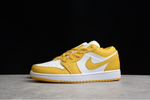 Nike Air Jordan 1 Low White Pollen 553560171 Basketball Shoes