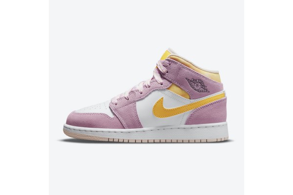 Air Jordan 1 Mid SE GS Arctic Pink Womens DC9517-600