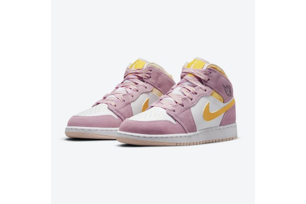 Air Jordan 1 Mid SE GS Arctic Pink Womens DC9517-600