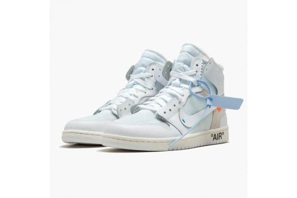 Air Jordan 1 Retro High Off-White White Men AQ0818-100