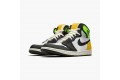 Air Jordan 1 Retro High White Black Volt University Gold Men 555088-118