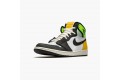 Air Jordan 1 Retro High White Black Volt University Gold Men 555088-118