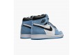 Air Jordan 1 Retro High White University Blue Black Men 555088-134