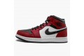 Air Jordan 1 Mid Chicago Black Toe Men 554724-069