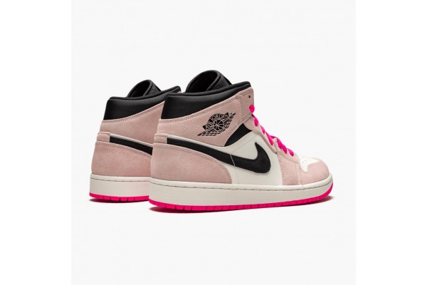 Air Jordan 1 Mid Crimson Tint Women/Men 852542-801