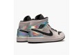 Air Jordan 1 Mid Dirty Powder Iridescent Barely Women/Men BQ6472-602