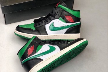 Air Jordan 1 Mid Pine Green Men 554724-067