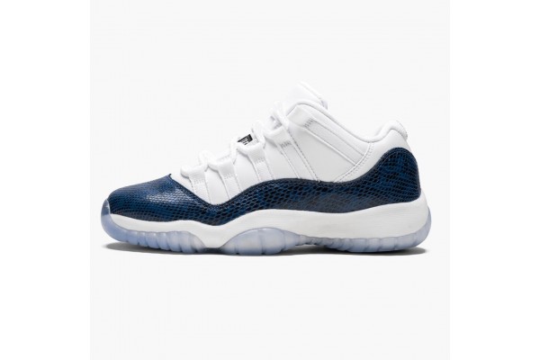 Air Jordan 11 Low Navy Snakeskin Men CD6847-102