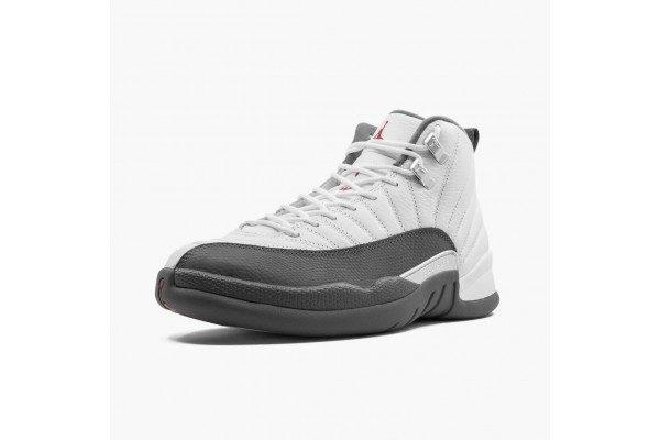 Air Jordan 12 Retro White Dark Grey Men 130690-160