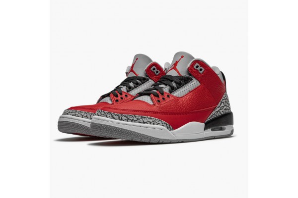 Air Jordan 3 Retro Fire Red Cement Men CU2277-600