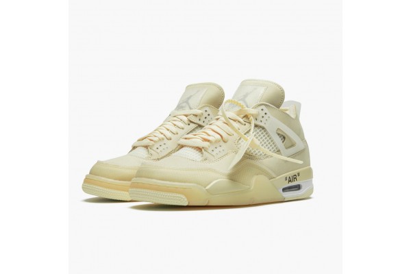 Air Jordan 4 Retro Off-White Sail Women/Men CV9388-100