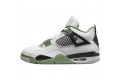 Air Jordan 4 Retro White Oil Green Dark Ash Men AQ9129-103