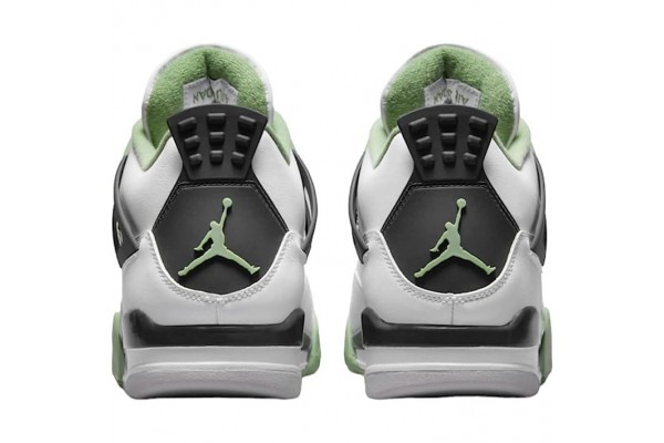 Air Jordan 4 Retro White Oil Green Dark Ash Men AQ9129-103