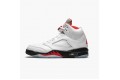 Air Jordan 5 Retro Fire Red Silver Tongue Men DA1911-102