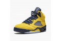 Air Jordan 5 Retro Michigan 2019 AmarilloCollege Navy Women/Men CQ9541-704