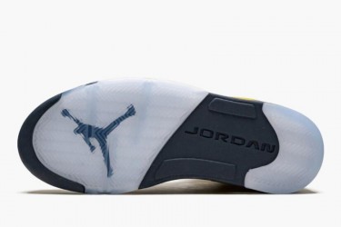 Air Jordan 5 Retro Michigan 2019 AmarilloCollege Navy Women/Men CQ9541-704