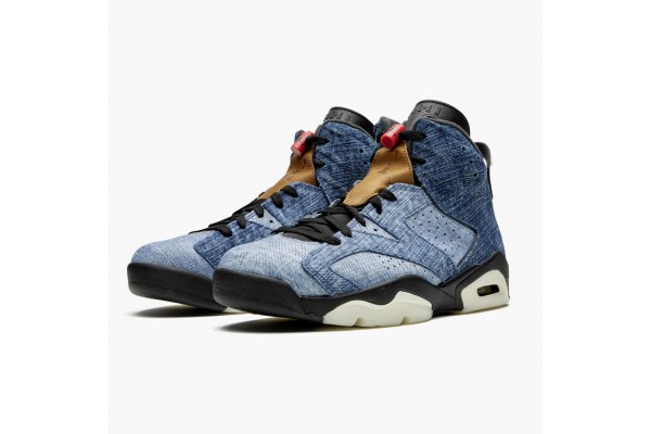 Air Jordan 6 Retro Washed Denim Women/Men 384664-060