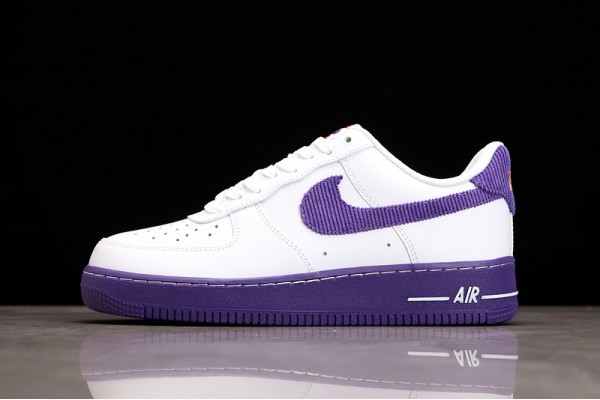 Nike Air Force 1 07 LV8 EMB White Court Purple——DB0264-100 Casual Shoes Unisex