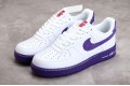 Nike Air Force 1 07 LV8 EMB White Court Purple——DB0264-100 Casual Shoes Unisex