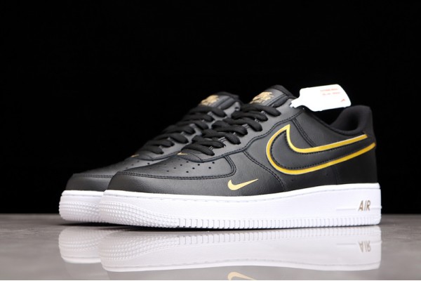 Nike Air Force 1 07 LV8 Metallic Swoosh Pack - Black ——DA8481-001 Casual Shoes Unisex