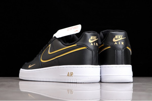 Nike Air Force 1 07 LV8 Metallic Swoosh Pack - Black ——DA8481-001 Casual Shoes Unisex