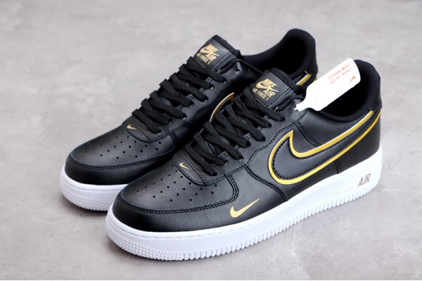 Nike Air Force 1 07 LV8 Metallic Swoosh Pack - Black ——DA8481-001 Casual Shoes Unisex