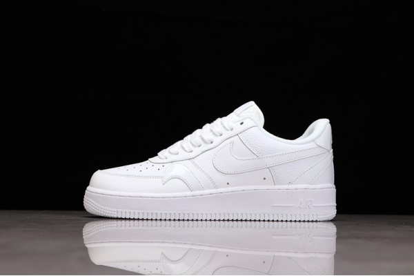 Nike Air Force 1 07 LV8 Misplaced Swoosh - Triple White —— CK7214-100 Casual Shoes Unisex