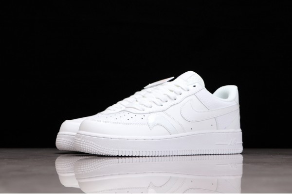 Nike Air Force 1 07 LV8 Misplaced Swoosh - Triple White —— CK7214-100 Casual Shoes Unisex