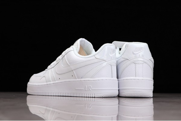 Nike Air Force 1 07 LV8 Misplaced Swoosh - Triple White —— CK7214-100 Casual Shoes Unisex