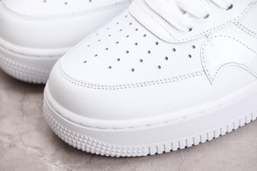 Nike Air Force 1 07 LV8 Misplaced Swoosh - Triple White —— CK7214-100 Casual Shoes Unisex