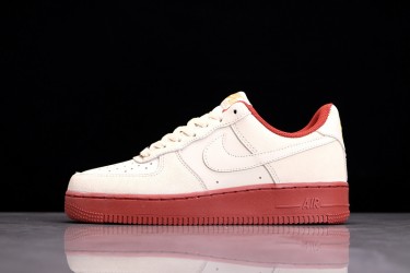 Nike Air Force 1 Beige Red ——AA1391-111 Casual Shoes Unisex