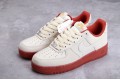 Nike Air Force 1 Beige Red ——AA1391-111 Casual Shoes Unisex