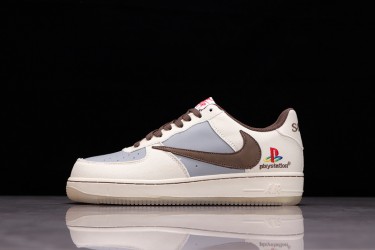 Nike Air Force 1 Brown Blue White —— BQ5826-208 Casual Shoes Unisex