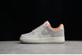 Nike Air Force 1 Gray Orange ——CQ5059-102 Casual Shoes Unisex