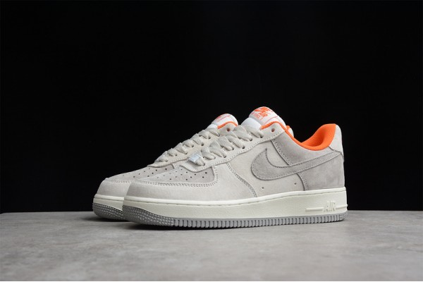 Nike Air Force 1 Gray Orange ——CQ5059-102 Casual Shoes Unisex