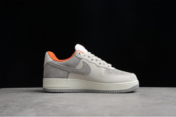 Nike Air Force 1 Gray Orange ——CQ5059-102 Casual Shoes Unisex