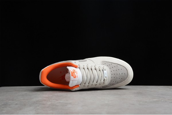 Nike Air Force 1 Gray Orange ——CQ5059-102 Casual Shoes Unisex