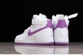 Nike Air Force 1 High White Dark Orchid --334031-112 Casual Shoes Unisex