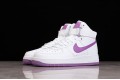 Nike Air Force 1 High White Dark Orchid --334031-112 Casual Shoes Unisex