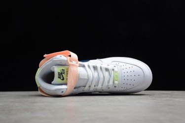 Nike Air Force 1 High White Orange --334031-117 Casual Shoes Women