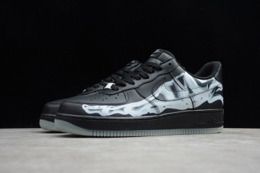 Nike Air Force 1 Low Black Skeleton --BQ7541-001 Casual Shoes Men