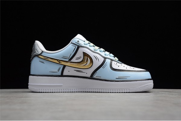 Nike Air Force 1 Low Blue --CW2288-212 Casual Shoes Unisex