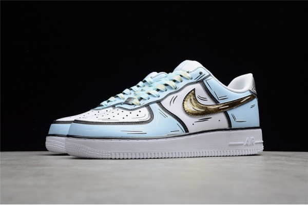 Nike Air Force 1 Low Blue --CW2288-212 Casual Shoes Unisex