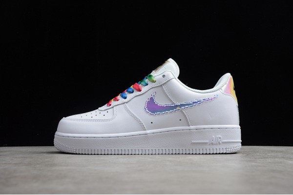 Nike Air Force 1 Low Iridescent Pixel - White --CV1699-100 Casual Shoes Unisex