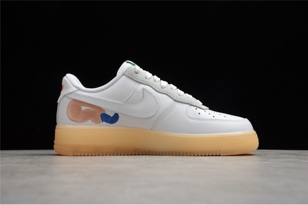 Nike Air Force 1 Low Orange --DB3598-100 Casual Shoes Unisex