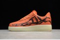 Nike Air Force 1 Low Orange Skeleton --CU8067-800 Casual Shoes Unisex