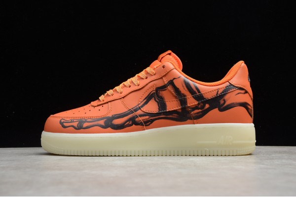 Nike Air Force 1 Low Orange Skeleton --CU8067-800 Casual Shoes Unisex